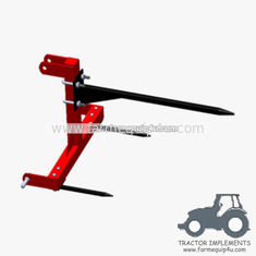 China Tractor implements 3point bale spear tine supplier