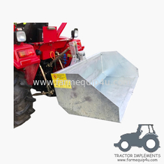 China TSCPG - Hot Dip Galvanized 3 Point Tipping Trip Scoop; Farm Transport Box For Compact Tractor ;Tractor Dirt Scoop supplier