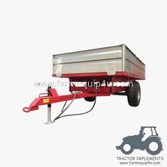 China 4T2W - 2wheel Dump Trailer With Loading Capacity 4ton;Farm Tractor Box Trailer; Hydralic Tipping Trailer supplier