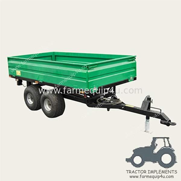 2T4W Off Road Hydraulic Dump Trailer With CE 2ton Loading Weight