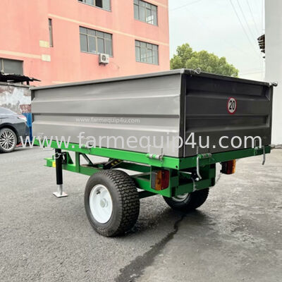 Tractor Tow Behind 2 Wheel Hydraulic Tipper Trailer 0.5ton 500kgs proveedor