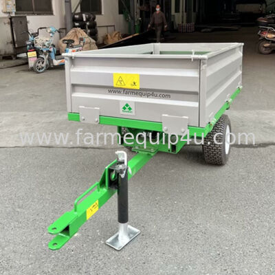 Tractor Tow Behind 2 Wheel Hydraulic Tipper Trailer 0.5ton 500kgs proveedor